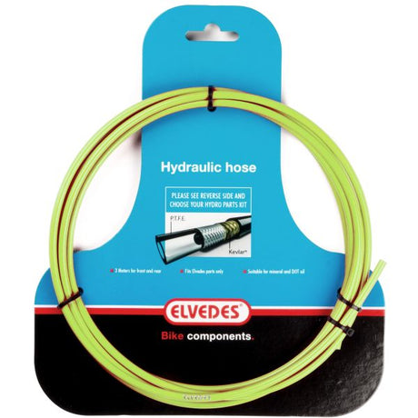 Elvedes Hydraulisk rør med PTFE -foring og Kevlar -beskyttelse Green (3 meter på kortet)