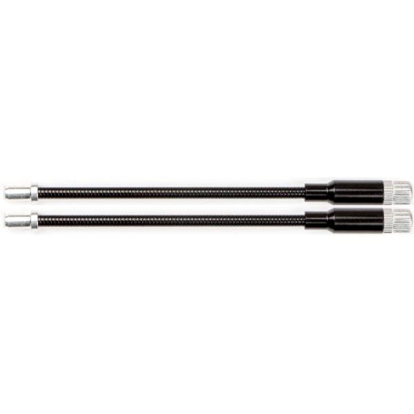 Elvedes kabelsystemer bv justerbar flex v-bremse kabelrør elvedes letmetal - sort (2 stk)