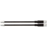 Elvedes kabelsystemer bv justerbar flex v-bremse kabelrør elvedes letmetal - sort (2 stk)