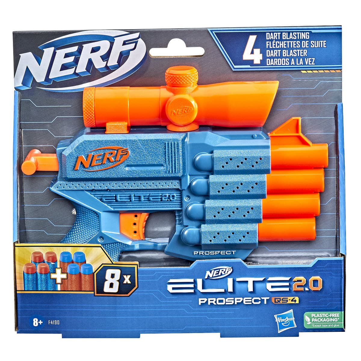 Hasbro Nerf Elite Prospect QS4 inklusive 8 dartpile