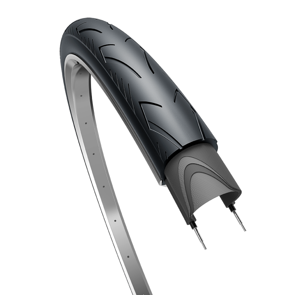 Edge Tire City Range Basic 28 x 1,40 37-622 - Sort med refleksion