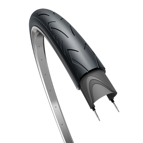 Edge Tire City Range Basic 28 x 1,40 37-622 - Sort med refleksion