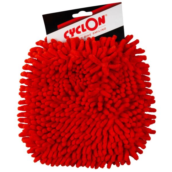 Vask handskemikrofiber rød