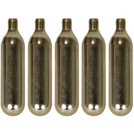 Dresco co2 cartridge 16 grams steel silver 5-piece