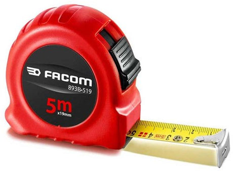 Facom dobbelt z målebånd abs hus 5m 19mm - 893b.519pb