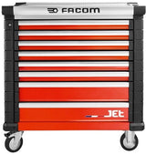 Facom jet værktøjsvogn 8 skuffer m4 rød - jet.8m4a - jet.8m4a