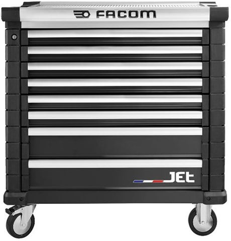 Facom jet værktøjsvogn 8 skuffer m4 sort - jet.8nm4a - jet.8nm4a