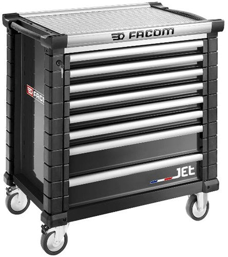 Facom jet værktøjsvogn 8 skuffer m4 sort - jet.8nm4a - jet.8nm4a