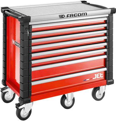 Facom jet gereedschapswagen 8 laden m5 rood - jet.8m5a - jet.8m5a