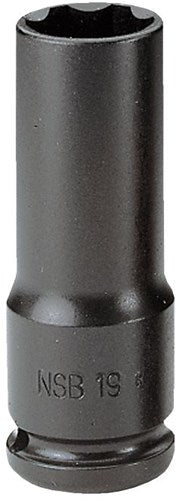 Imp facom long act fatninger 1 2' konveks 19mm - nsb.19