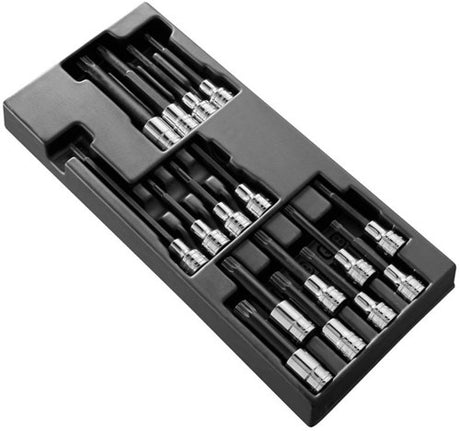 Facom module 16 doppen 1 2 met lange bits uit 1 stuk - mod.shpb - mod.shpb