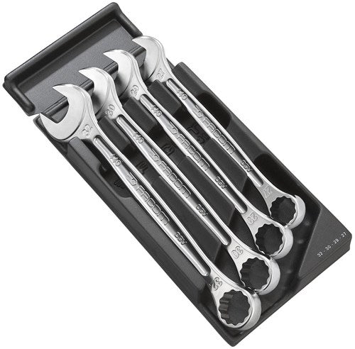 Facom-modul med 4 kombinationsnøgler med OGV-profil; store størrelser 27 til 30 og 32 mm - mod.440-2pb