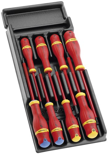 Facom modul med 8 isolerede protwist® skruetrækkere - 1000 volt - mod.at1ve