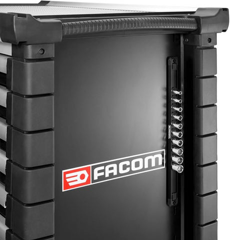 Facom ogv® doppen set | 1 4” 6-kant | 10-delig op rail - r.40egrppb