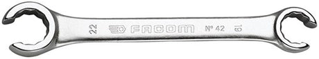 Facom open ringsleutel, 15° gebogen 17x19 mm l210mm - 42.17x19