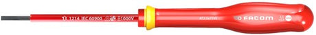 Facom skruetrækker protwist slot 3,5x100 isoleret 1000v - at3,5x75ve - ved3,5x75ve