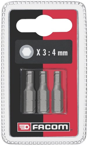 Facom sæt med 3 bits eh.106 l 25mm - 6 - eh106.j3