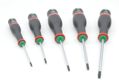 Facom sæt med 5 skruetrækkere protwist t-torx plus 5 - atxrp.j5 - atxrp.j5