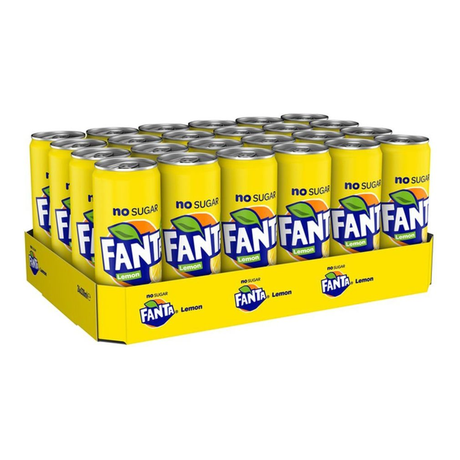 Fanta lemon no sugar blik (24x 33cl)