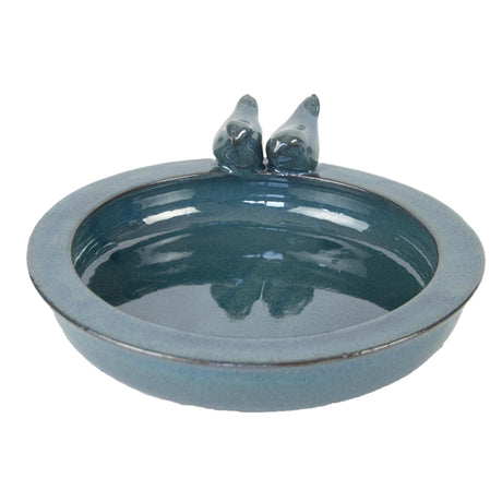 Esschert design fuglebad keramisk rund benzin
