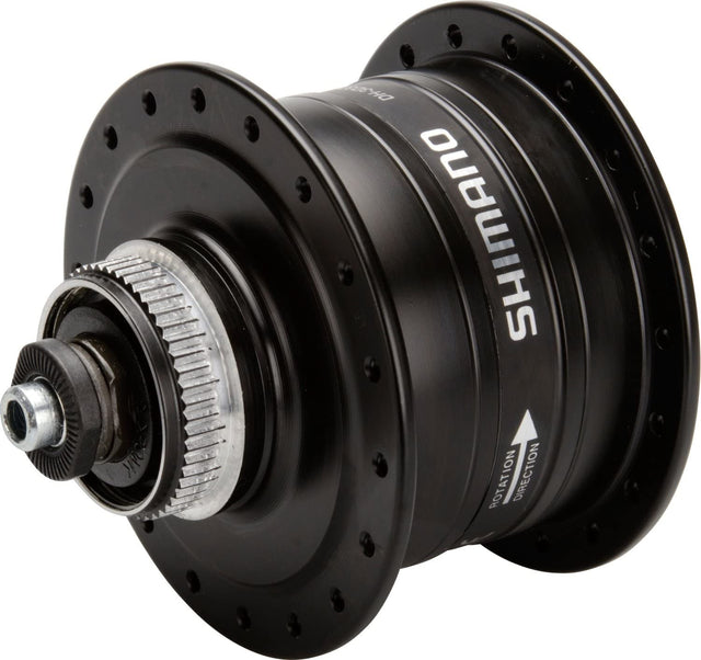 Shimano dh-3d37-qr hub dynamo 32g dropout disc 6v 3 watt sort