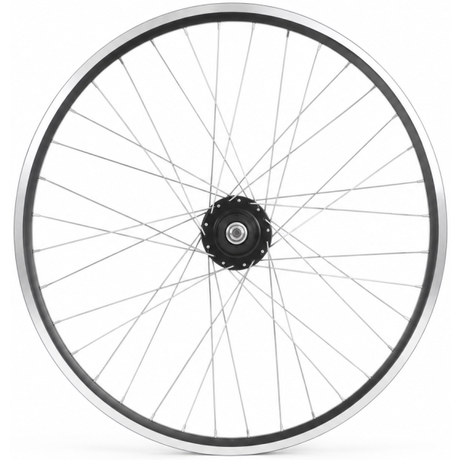Shimano achterwiel 28 aluminium zac 2000 velg zwart zilver - sg-c6001-8r nexus 8 naaf en rvs spaken