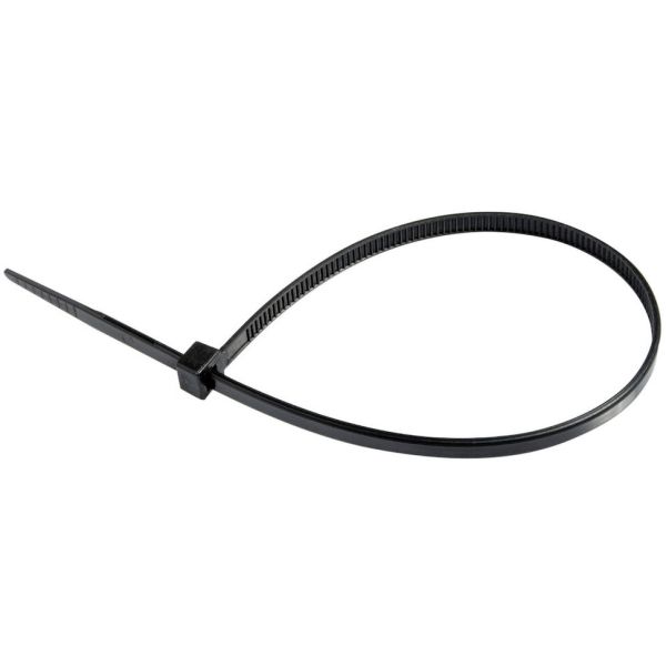 Tie wraps 300 x 7,5 mm (100 stk.) - sort