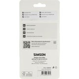 Simson bremsekabelsæt komplet rustfrit stål shim. nexus rullebr. sort