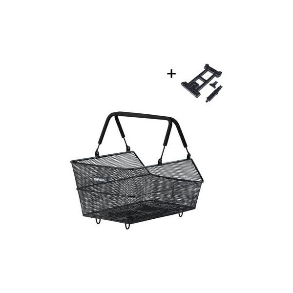 Basil cykelkurv cento s med mikrofontilbehør 7 liter 31 x 21 x 11 cm - sort