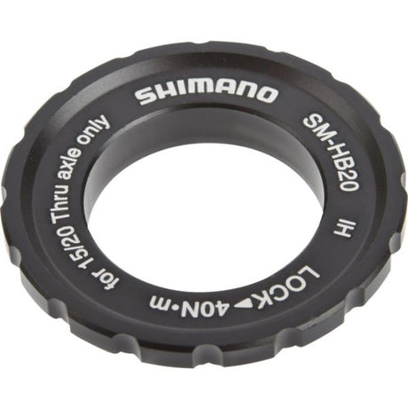 Shimano bremseskive adapter center-låse ring til gennemgående aksel nav SM-HB20