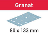 Festool tilbehør granat stf 80x133 p40 gr 10 slibelister | 497127