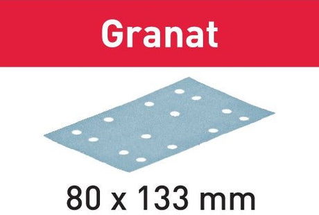 Festool tilbehør granat stf 80x133 p40 gr 10 slibelister | 497127