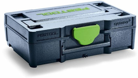 Festool tilbehør micro-systainer t-loc systainer³ sys3 xxs 33 bl (tom) - 205399