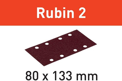 Festool tilbehør slibebånd rubin 2 | stf 80x133 | s80 | ru2 50 - 499048