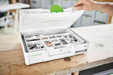 Festool tilbehør sys3 org m 89 systainer organizer | inklusive 22 indsatsbakker - 204853