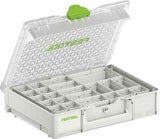 Festool tilbehør sys3 org m 89 systainer organizer | inklusive 22 indsatsbakker - 204853