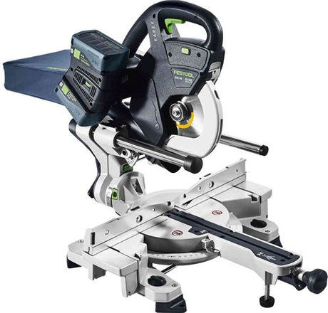 Festool ksc 60 eb 5.0 i-plus | kapex akku krydssav 2x18v 216mm i systainer (2x 5.0ah batteri + oplader) - 577954