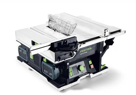 Festool csc sys 50 ebi-plus | batteri bordsav 2x18v i systainer (2x 5.0ah batteri + tcl 6 duo hurtigoplader) - 577374