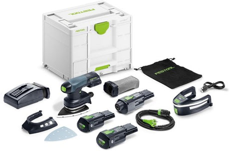 Festool dtsc 400 3.0 i-set | batteri deltasliber 18v i systainer sys3-combi m 287 (2x 3.0ah batteri + tcl 6 hurtigoplader) - 578851