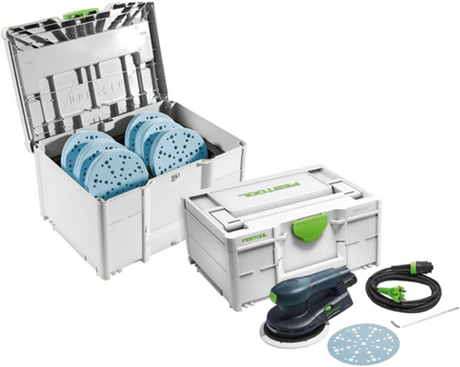 Festool ets ec 150 5 eq-sys gr excenterschuurmachine sys-stf d150 gr-set in systainer - 578272