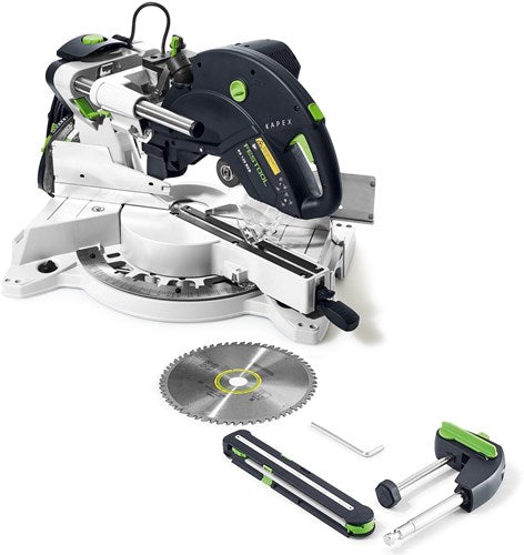 Festool crosscut træksav kapex ks 120 reb | skæredybde 120 mm | dobbelt styresøjle - 575302
