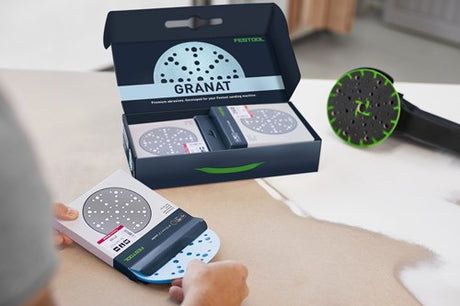 Festool stf d150 48 grader slibeskivesæt | 6-delt | granulat p60 80 120 180 220 320 - 578166