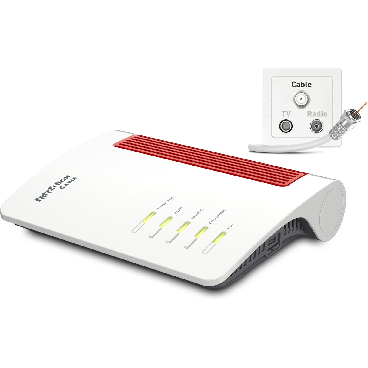 Fritz! box 6670 cable edition international router (hvid rød)
