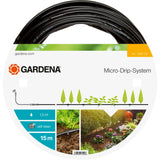 Gardena over jorden dryprør 4,6 mm (3 16 ) drypper (sort, 1362-20, 15 m)