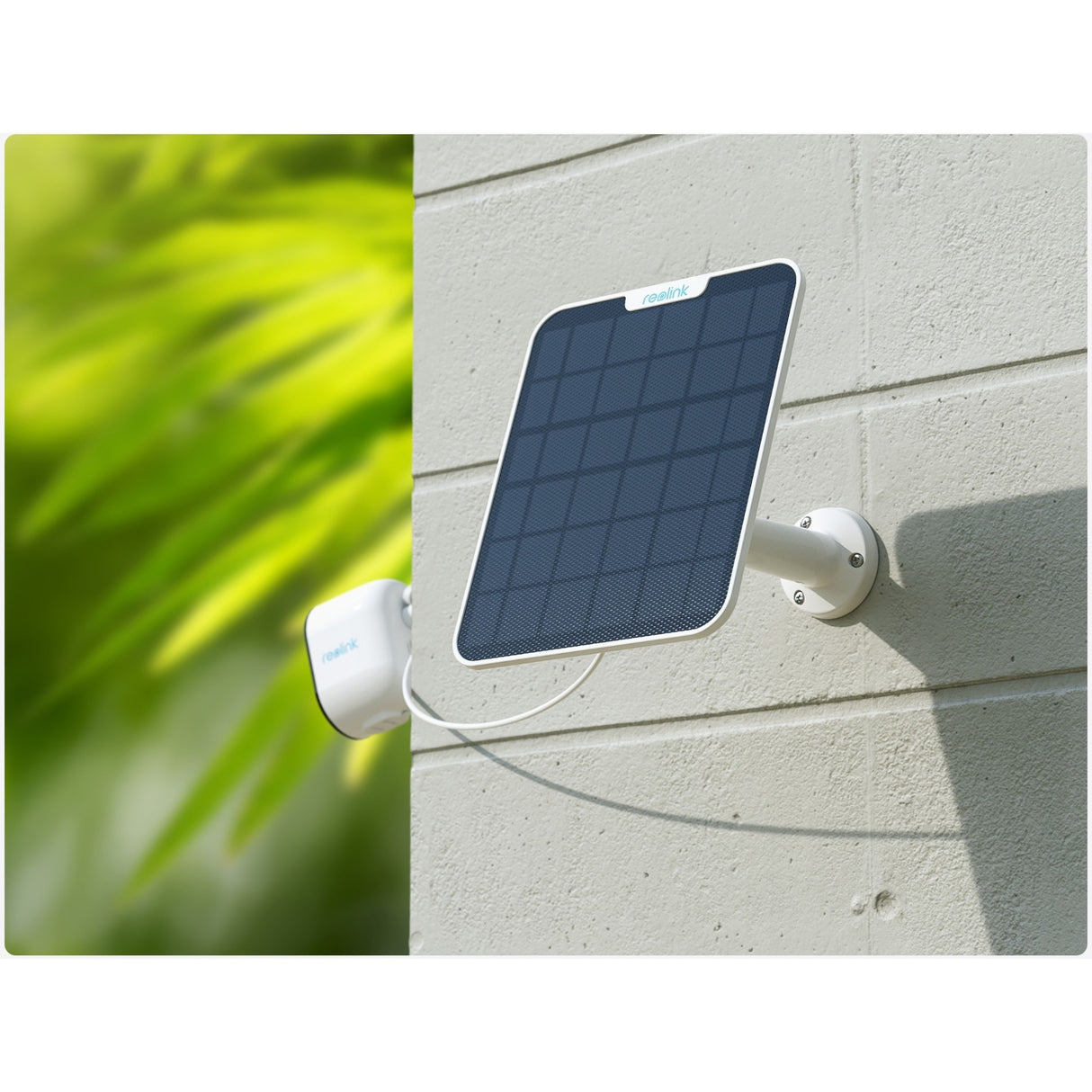 Reolink solpanel kompatibelt med batterikamera - strop og 4m tilslutningskabel - 6w strøm - vejrbestandig - solpanel 2