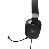 Powera kablet stereoheadset til Nintendo Switch 2 over-ear gaming headset (sort rød, Nintendo Switch 2, Nintendo Switch – OLED-model, Nintendo Switch, Nintendo Switch Lite)