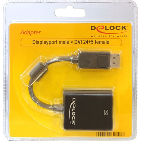 Delock displayport til dvi-i adapter (sort, 0,12 meter, passiv)