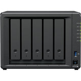 Synology diskstation ds1525+ nas (sort, 2x LAN, USB)
