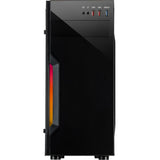 Inter-tech b-42 rgb midi tårnhus (sort | 3x usb-a | rgb | vindue)
