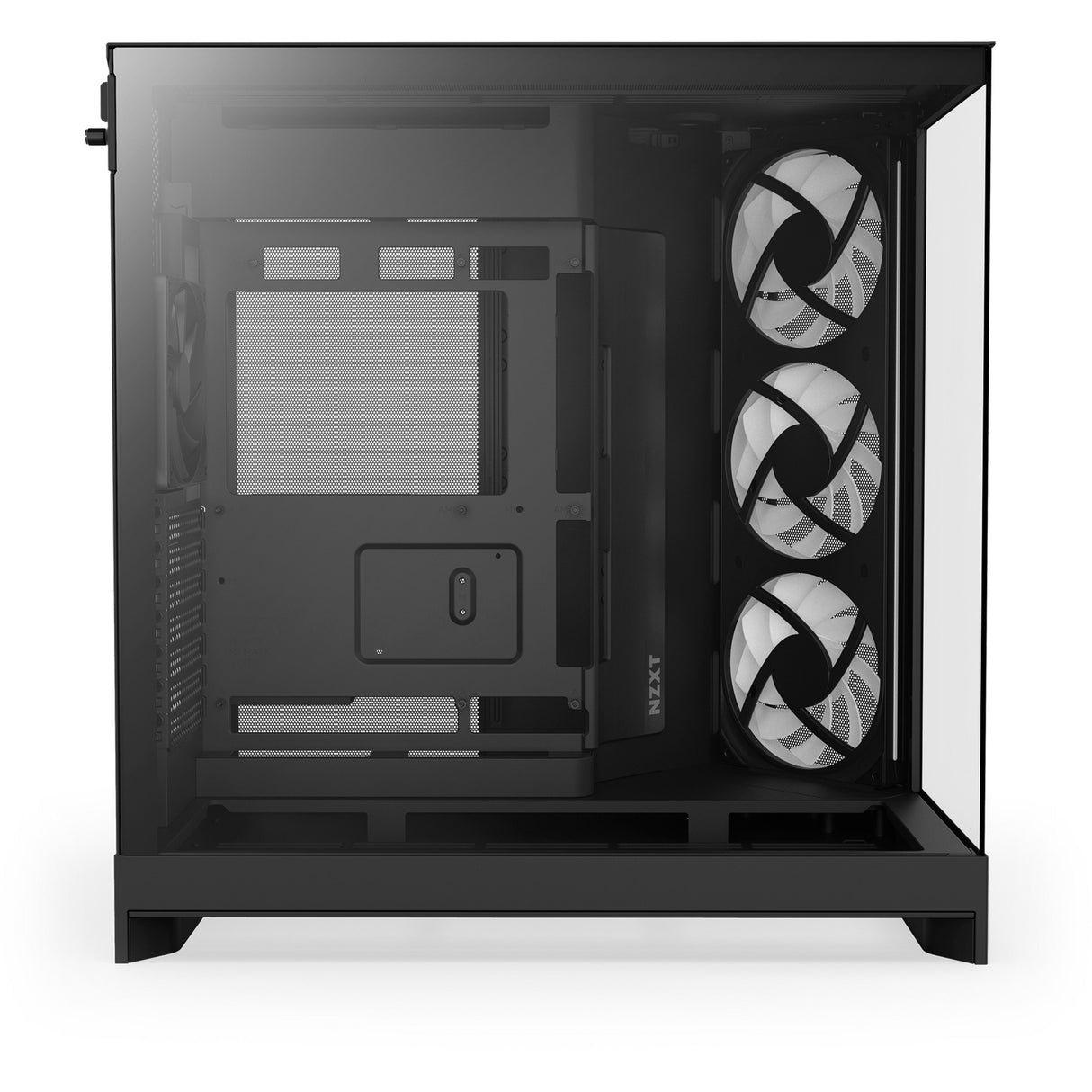 Nzxt h9 flow rgb midi tårnhus (sort (mat) | 2x usb-a | 1x usb-c | rgb | hærdet glas)